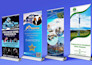 design professional roll up, pull up and retractable banners